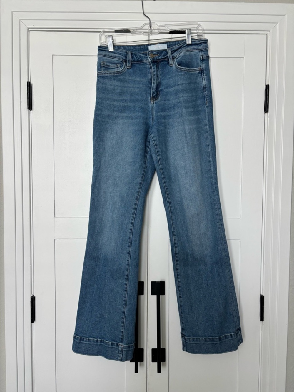 Classic Blue Wide-Leg Flare Jeans - Women's
